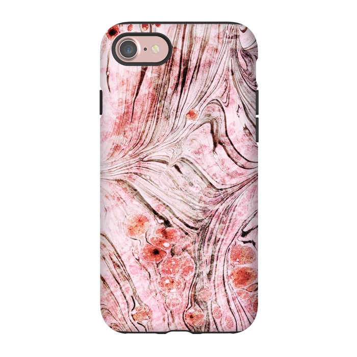iPhone 7 StrongFit Brushed dust pink marble paper by Oana 