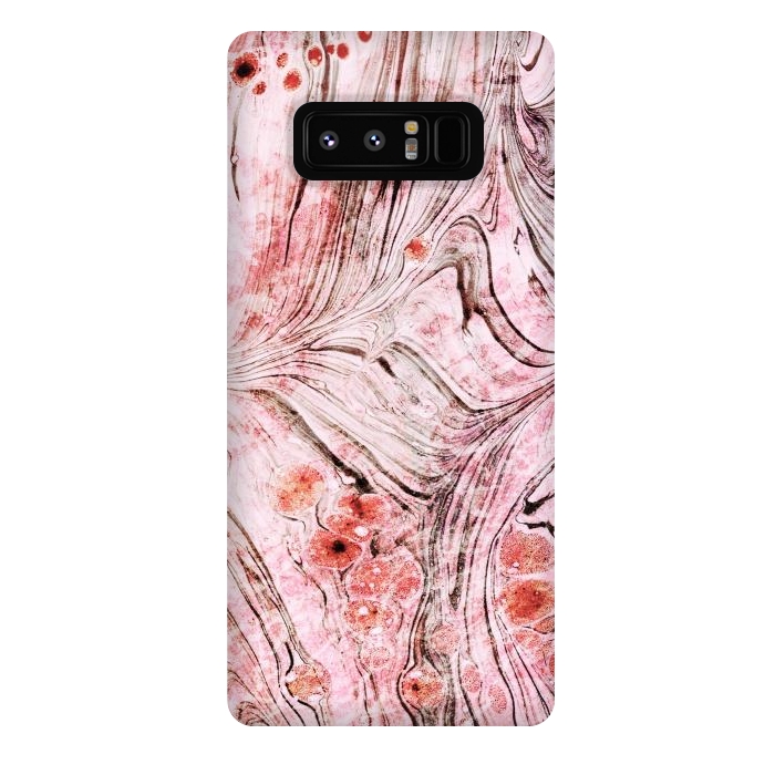 Galaxy Note 8 StrongFit Brushed dust pink marble paper by Oana 
