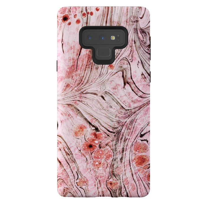 Galaxy Note 9 StrongFit Brushed dust pink marble paper by Oana 