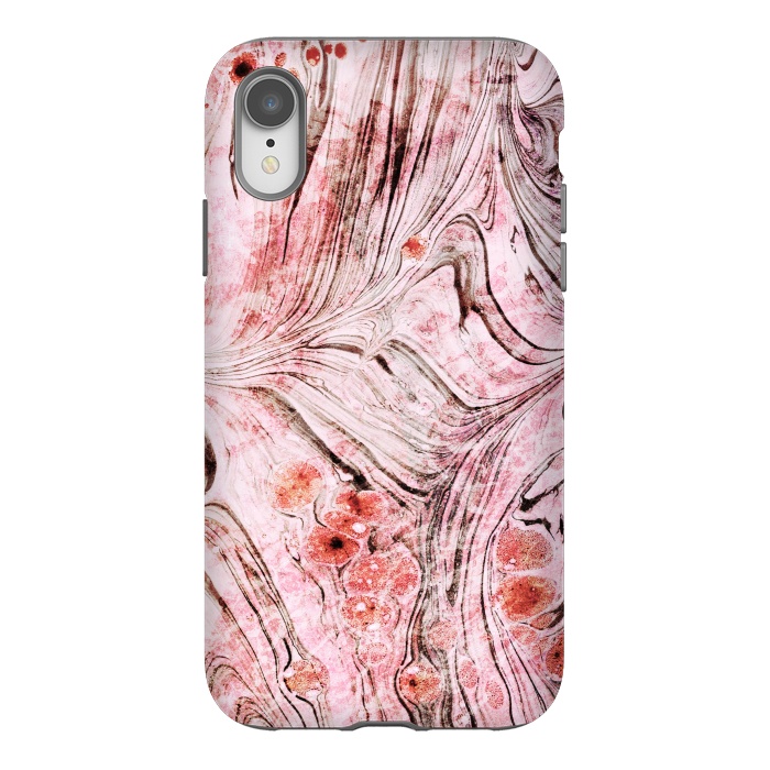 iPhone Xr StrongFit Brushed dust pink marble paper by Oana 