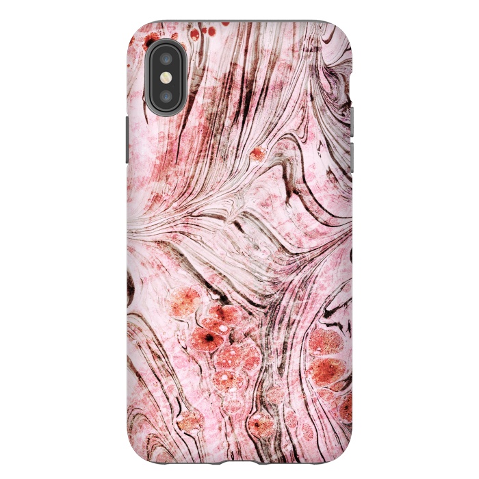 iPhone Xs Max StrongFit Brushed dust pink marble paper by Oana 