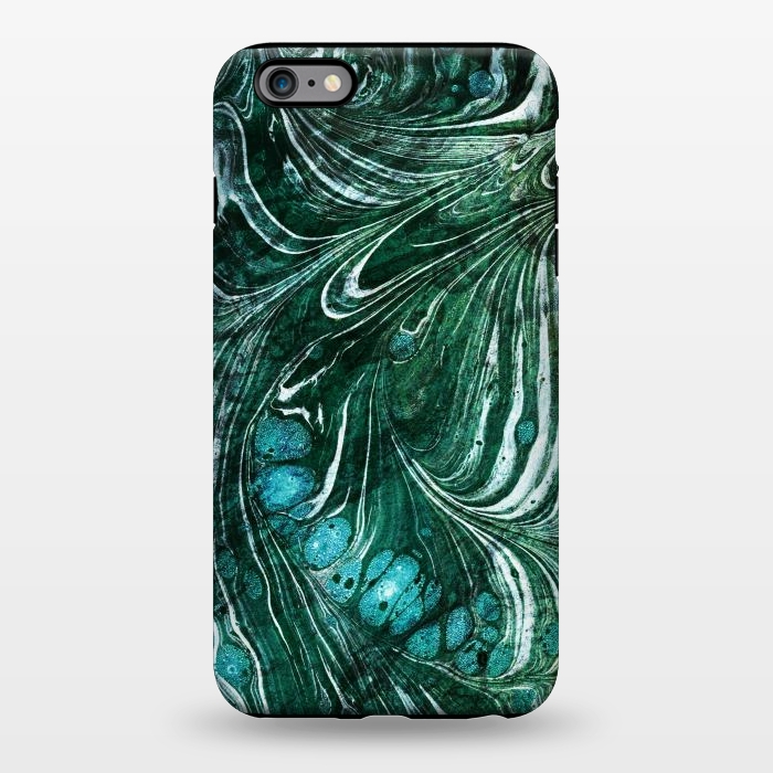 iPhone 6/6s plus StrongFit Emerald green painted liquid marble by Oana 