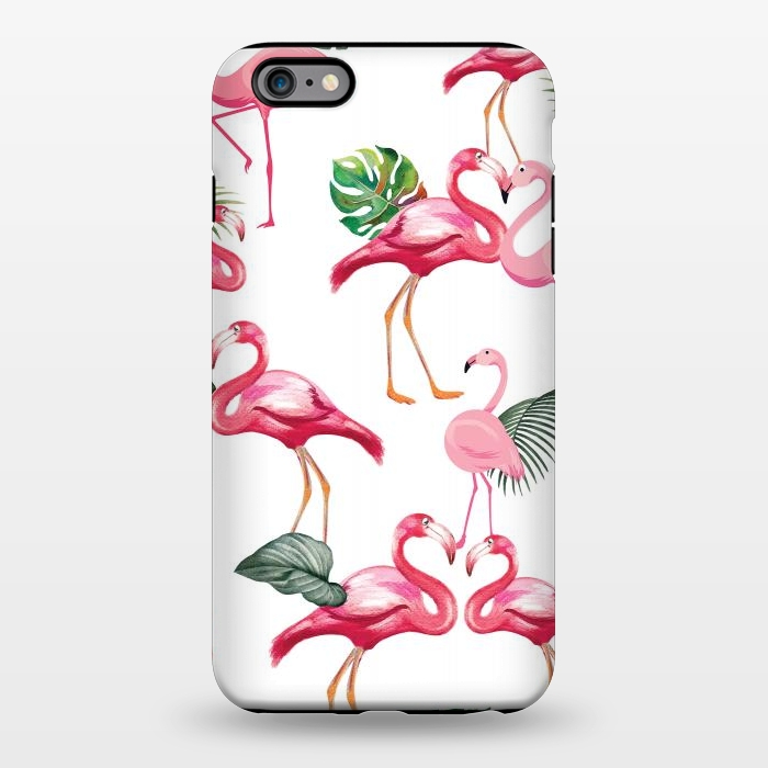 iPhone 6/6s plus StrongFit Flamingos Love Pattern by Bledi
