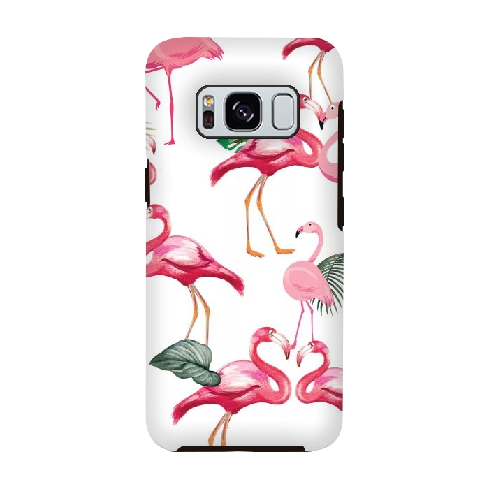 Galaxy S8 StrongFit Flamingos Love Pattern by Bledi