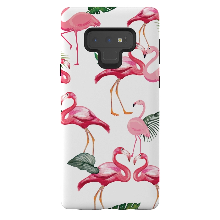 Galaxy Note 9 StrongFit Flamingos Love Pattern by Bledi