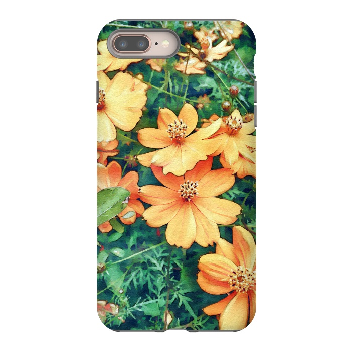 iPhone 7 plus StrongFit Floral Garden by Creativeaxle