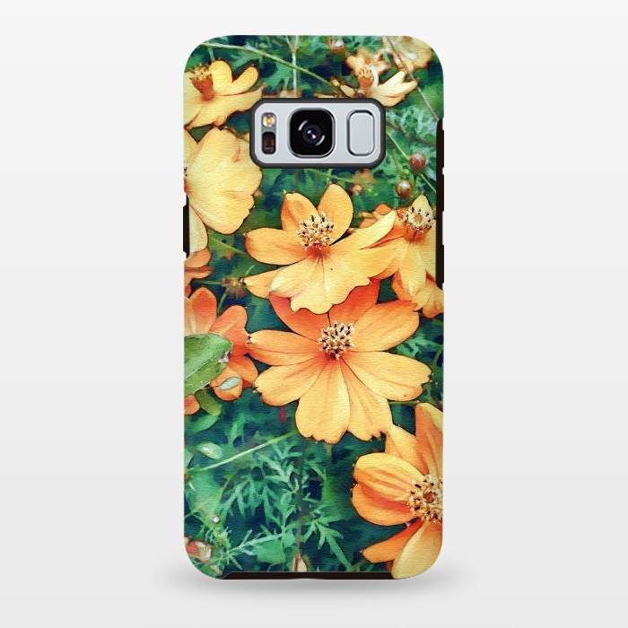 Galaxy S8 plus StrongFit Floral Garden by Creativeaxle