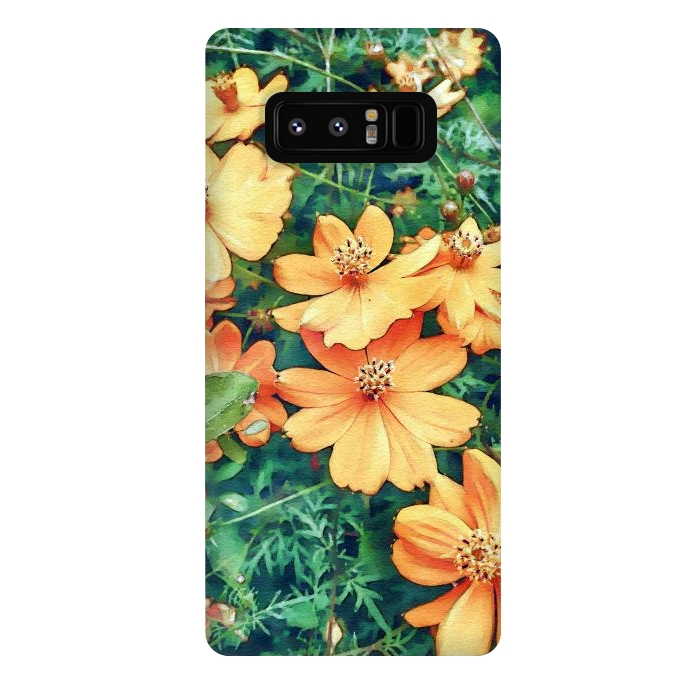 Galaxy Note 8 StrongFit Floral Garden by Creativeaxle