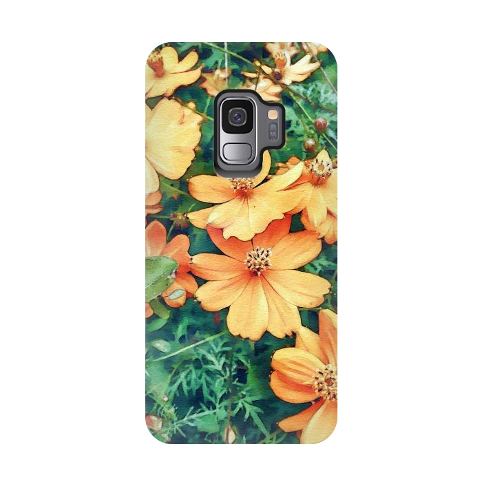 Galaxy S9 StrongFit Floral Garden by Creativeaxle