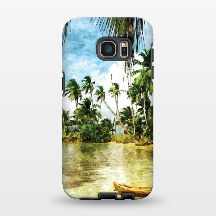 Galaxy S7 EDGE StrongFit Beach for Love by Creativeaxle