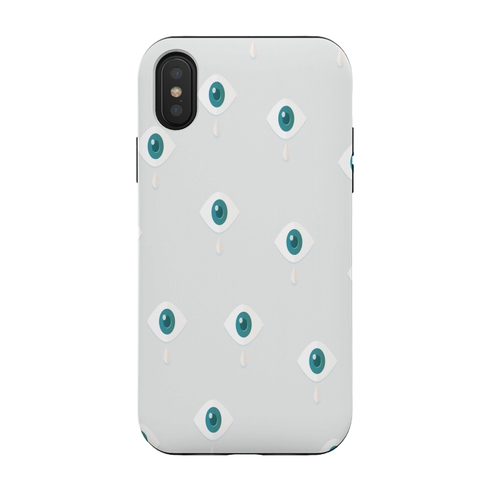 iPhone Xs / X StrongFit S.Blue Eyes by Joanna Vog