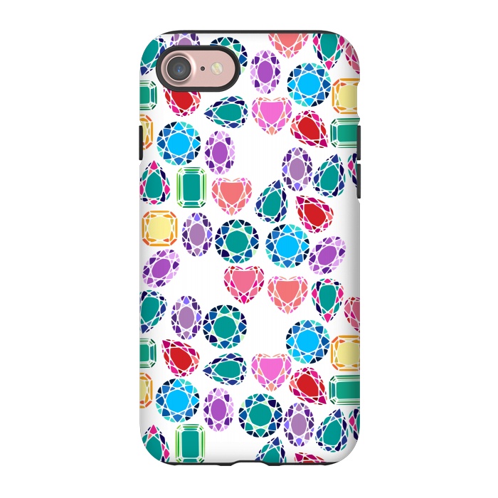 iPhone 7 StrongFit Colorful Gemstones by Karolina