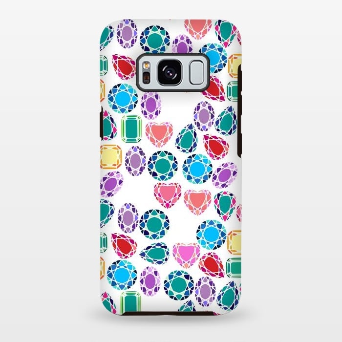 Galaxy S8 plus StrongFit Colorful Gemstones by Karolina