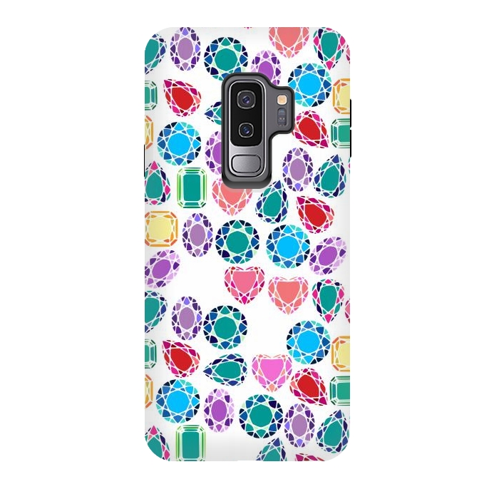 Galaxy S9 plus StrongFit Colorful Gemstones by Karolina
