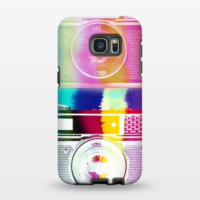Galaxy S7 EDGE StrongFit Colorful vintage cameras by Oana 
