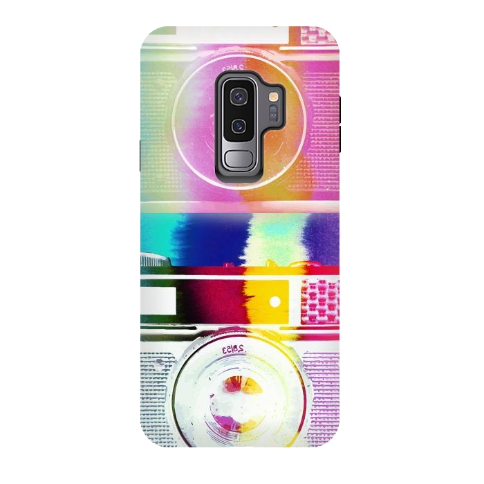 Galaxy S9 plus StrongFit Colorful vintage cameras by Oana 