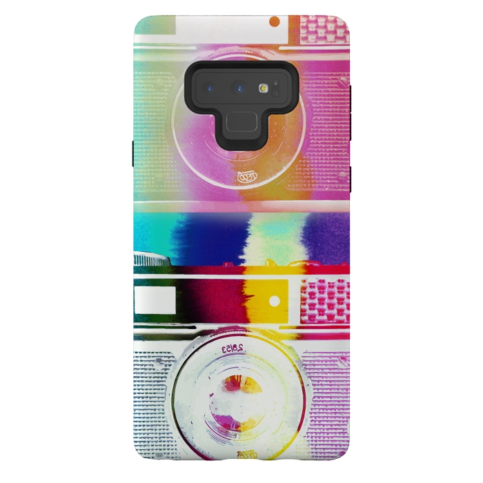 Galaxy Note 9 StrongFit Colorful vintage cameras by Oana 