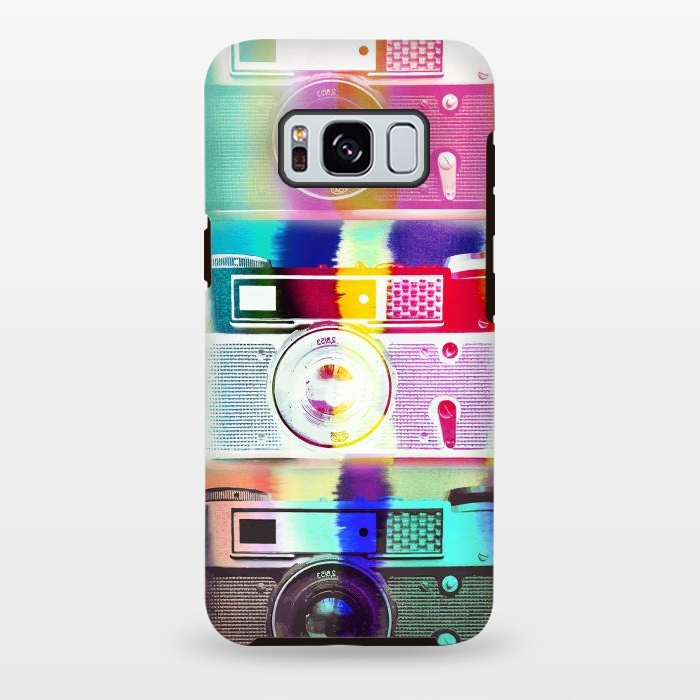 Galaxy S8 plus StrongFit Vintage cameras watercolor illustration by Oana 