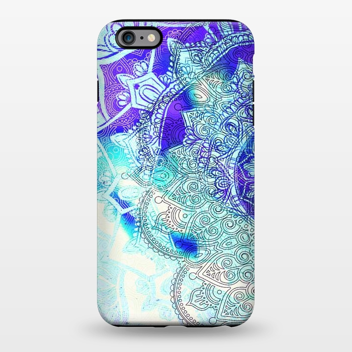 iPhone 6/6s plus StrongFit Blue painted bohemian mandala by Oana 