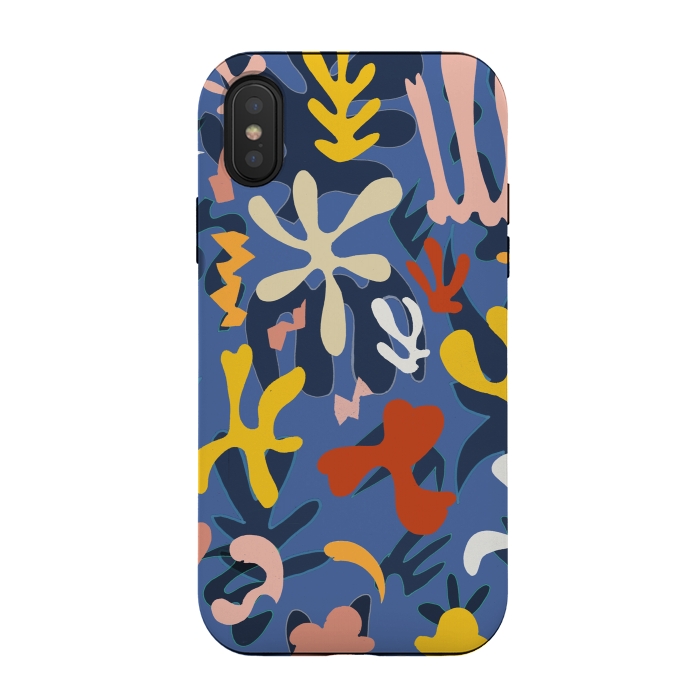 iPhone Xs / X StrongFit Colorful Matisse inspired colorful pattern by Oana 