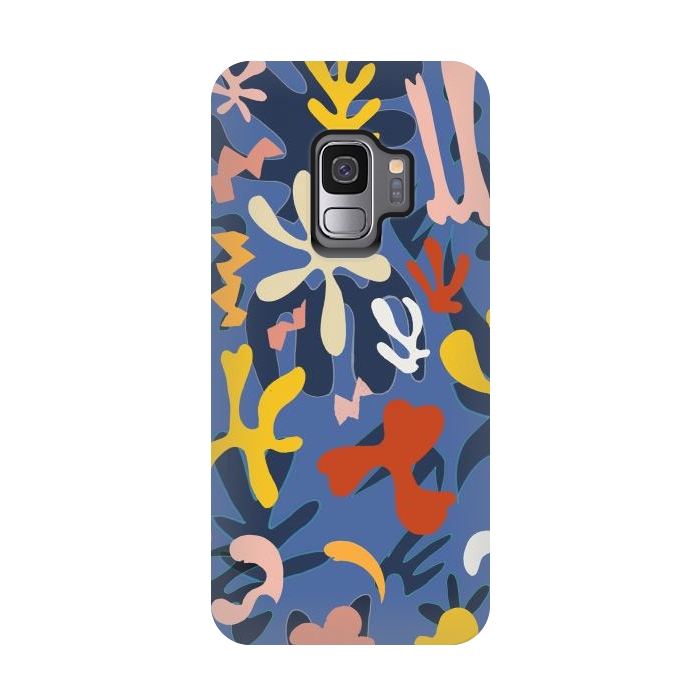 Galaxy S9 StrongFit Colorful Matisse inspired colorful pattern by Oana 