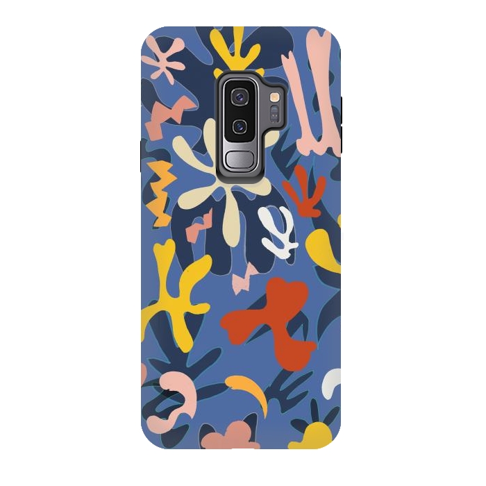 Galaxy S9 plus StrongFit Colorful Matisse inspired colorful pattern by Oana 