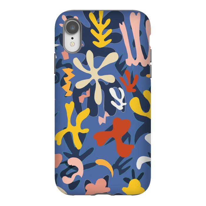 iPhone Xr StrongFit Colorful Matisse inspired colorful pattern by Oana 