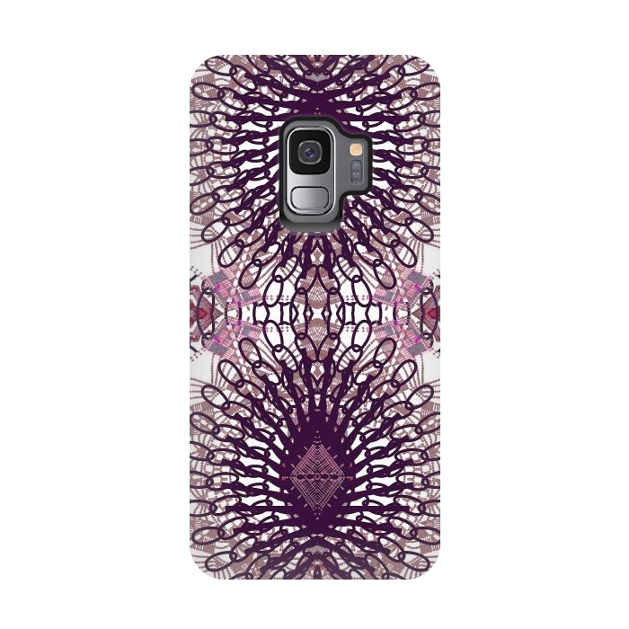 Galaxy S9 StrongFit Ethnic lace and embroidery mandalas by Oana 