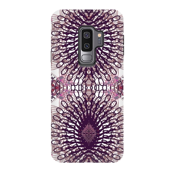 Galaxy S9 plus StrongFit Ethnic lace and embroidery mandalas by Oana 