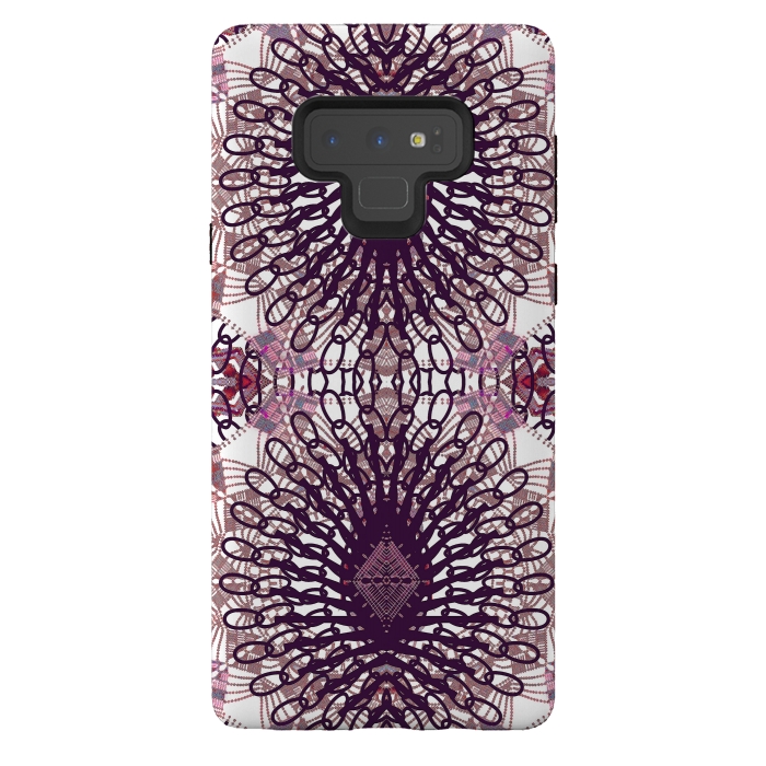 Galaxy Note 9 StrongFit Ethnic lace and embroidery mandalas by Oana 