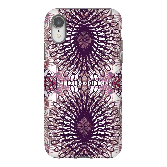 iPhone Xr StrongFit Ethnic lace and embroidery mandalas by Oana 