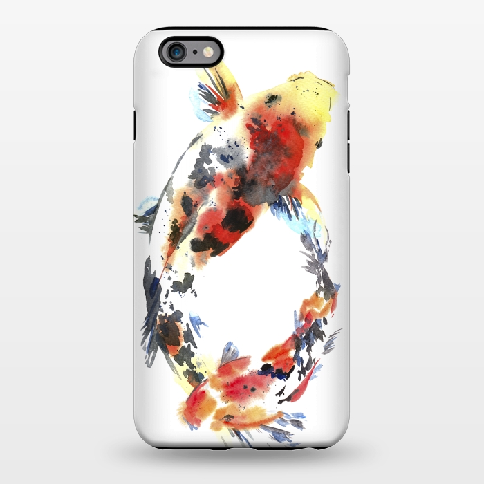 iPhone 6/6s plus StrongFit Koi fish. Watercolor design by Elena Terzi