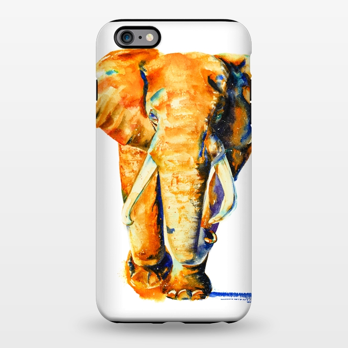 iPhone 6/6s plus StrongFit Elephant. Watercolor design. by Elena Terzi