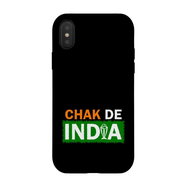 iPhone Xs / X StrongFit cricket chak de india by TMSarts