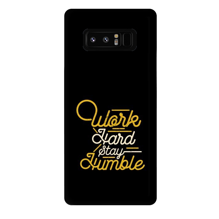 Galaxy Note 8 StrongFit work hard stay humble  by TMSarts