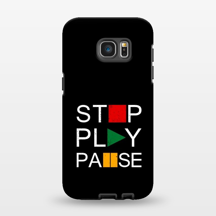 Galaxy S7 EDGE StrongFit stop play pause by TMSarts