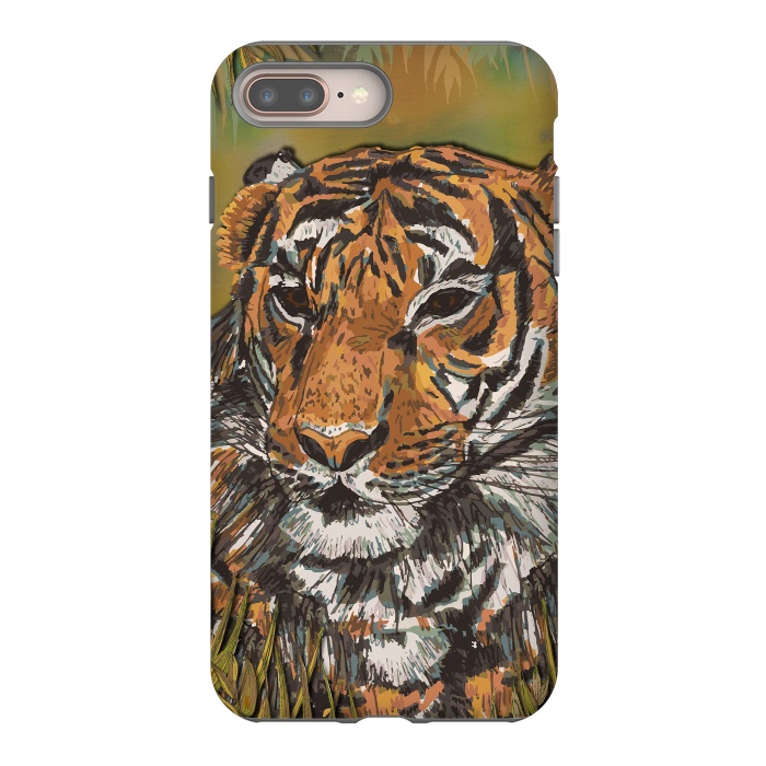 iPhone 7 plus StrongFit Tiger by Lotti Brown