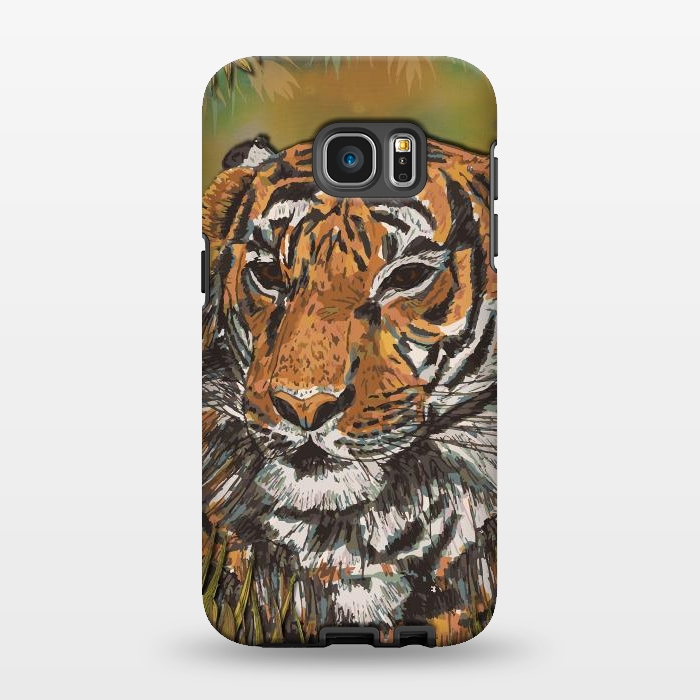 Galaxy S7 EDGE StrongFit Tiger by Lotti Brown