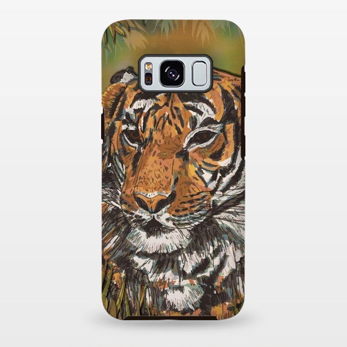 Galaxy S8 plus StrongFit Tiger by Lotti Brown