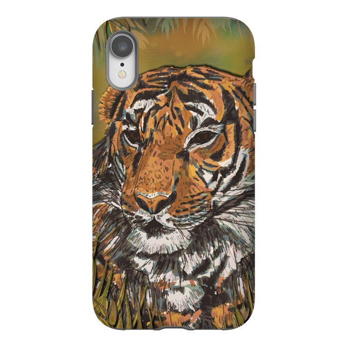 iPhone Xr StrongFit Tiger by Lotti Brown