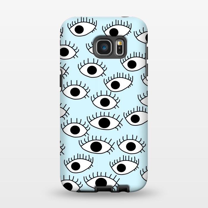 Galaxy S7 EDGE StrongFit Cute and Creepy Eyes by Karolina
