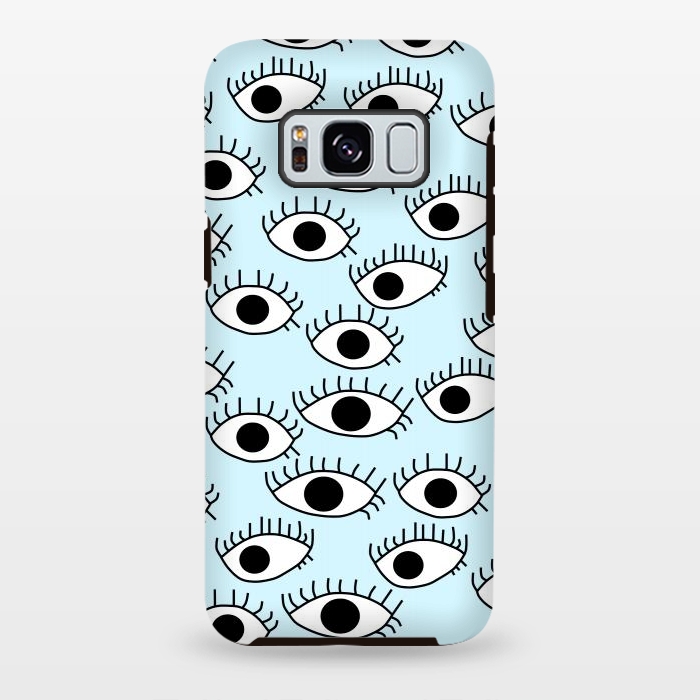Galaxy S8 plus StrongFit Cute and Creepy Eyes by Karolina