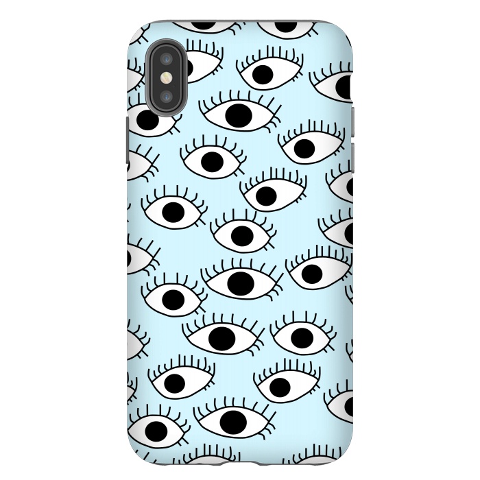 iPhone Xs Max StrongFit Cute and Creepy Eyes by Karolina