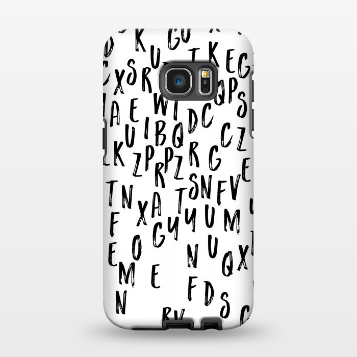 Galaxy S7 EDGE StrongFit Alphabet Letters by Karolina