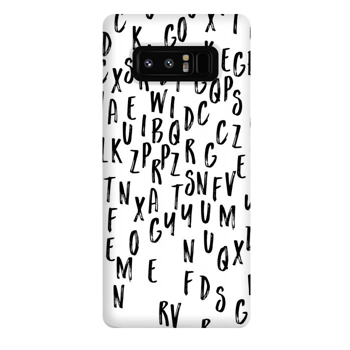 Galaxy Note 8 StrongFit Alphabet Letters by Karolina