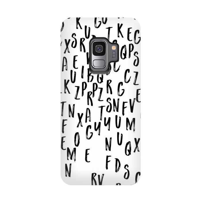 Galaxy S9 StrongFit Alphabet Letters by Karolina