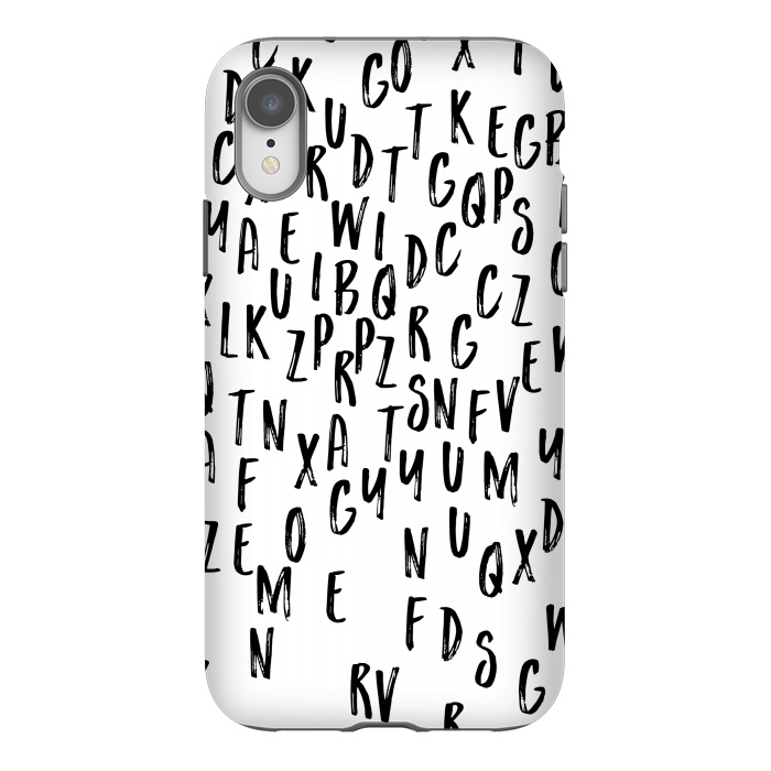 iPhone Xr StrongFit Alphabet Letters by Karolina