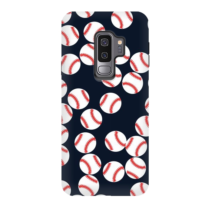 Galaxy S9 plus StrongFit Cute Baseball Print by Karolina
