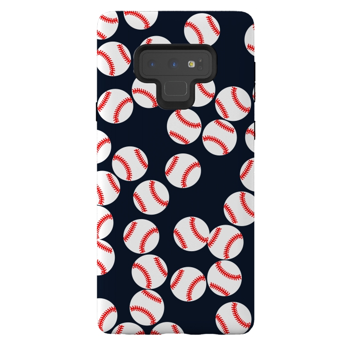 Galaxy Note 9 StrongFit Cute Baseball Print by Karolina