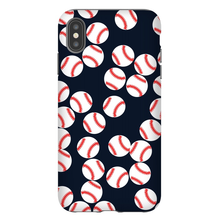 iPhone Xs Max StrongFit Cute Baseball Print by Karolina